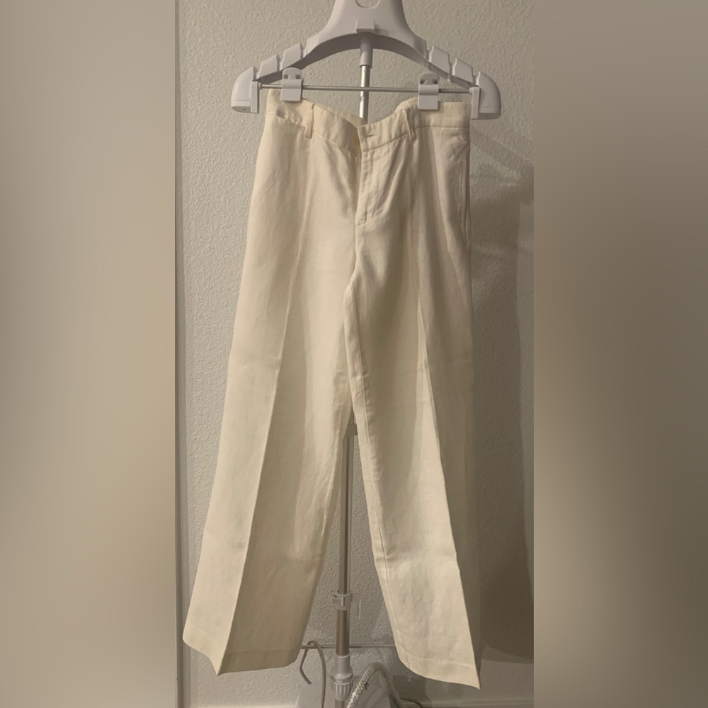 Polo by Ralph Lauren Cream Wide Leg Pants